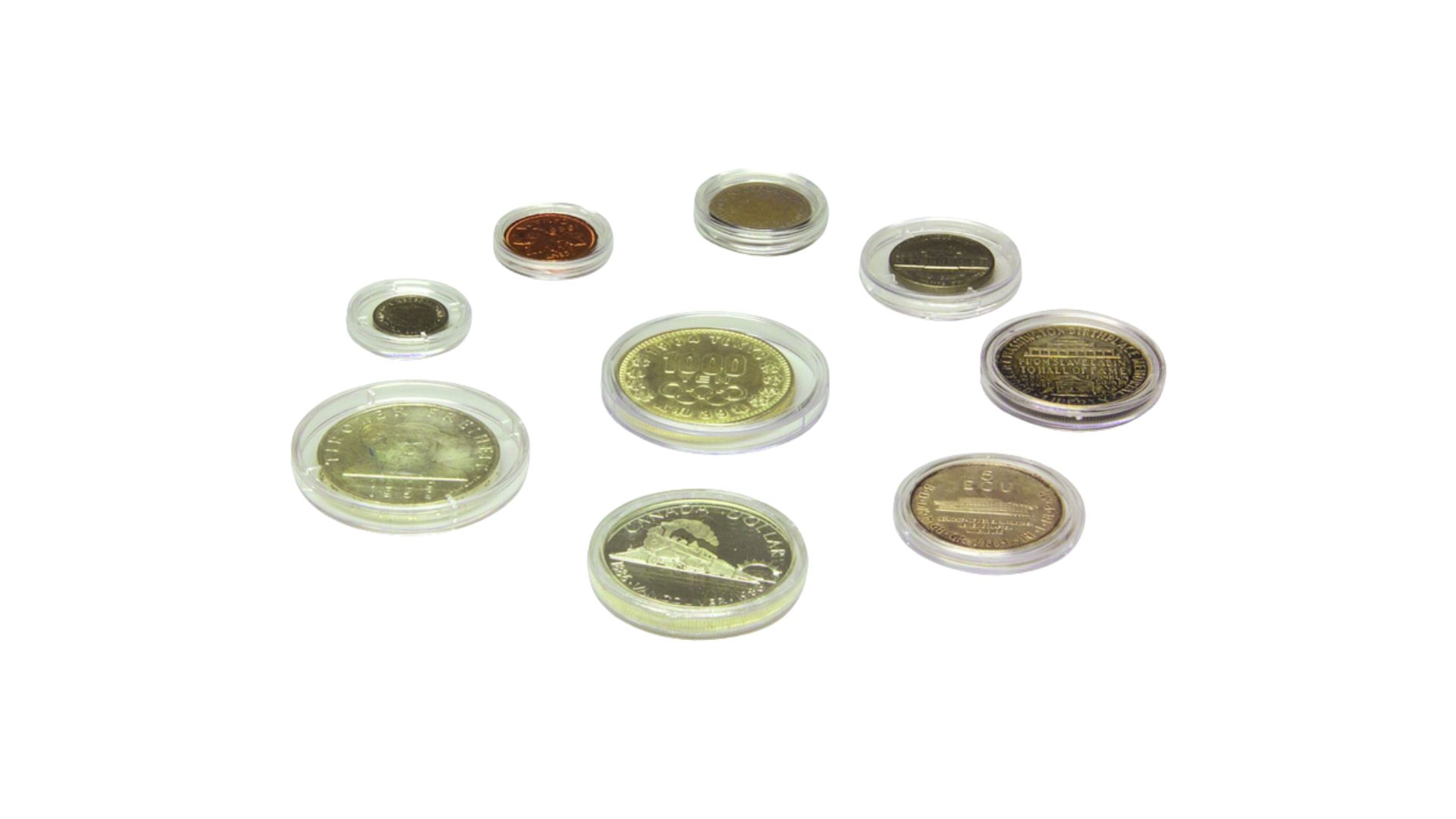 Capsules pour pièces de monnaie