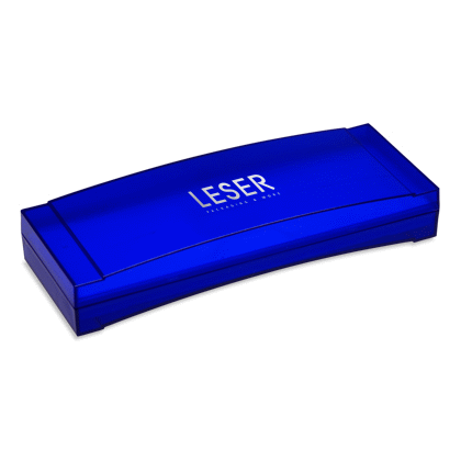 Écrins en plastique bleus pour 2 stylos Écrins en plastique bleus pour 2 stylos