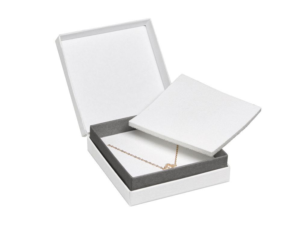 Boîtes en carton avec charnière pour pendentifs - boucles d'oreilles - set