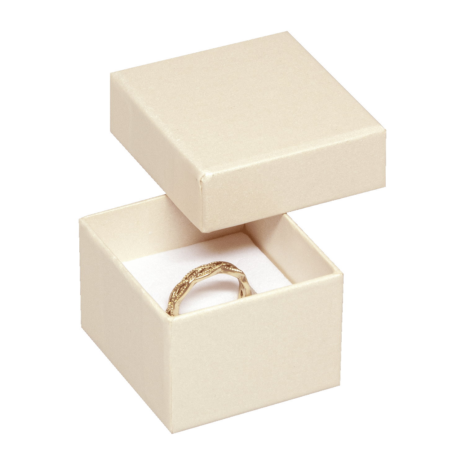 Boîtes en carton pour bagues - alliances - boucles d'oreilles