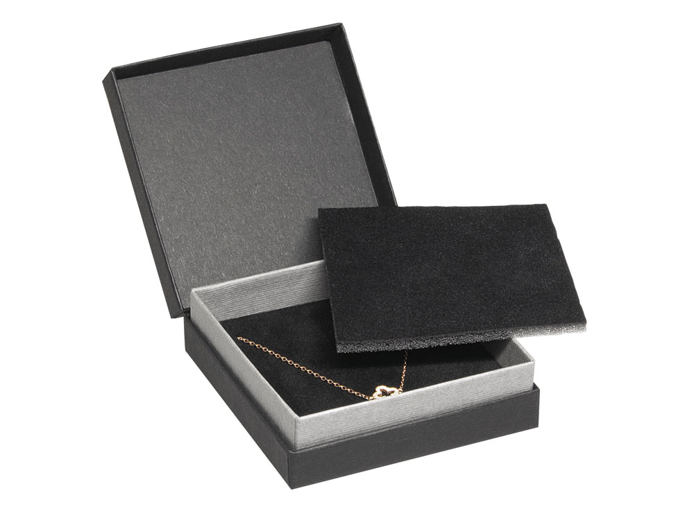 Boîtes en carton avec charnière pour pendentifs - boucles d'oreilles - set