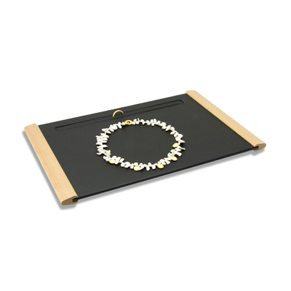 Plateaux de présentation de bijoux avec barrette d'anneaux supplémentaire