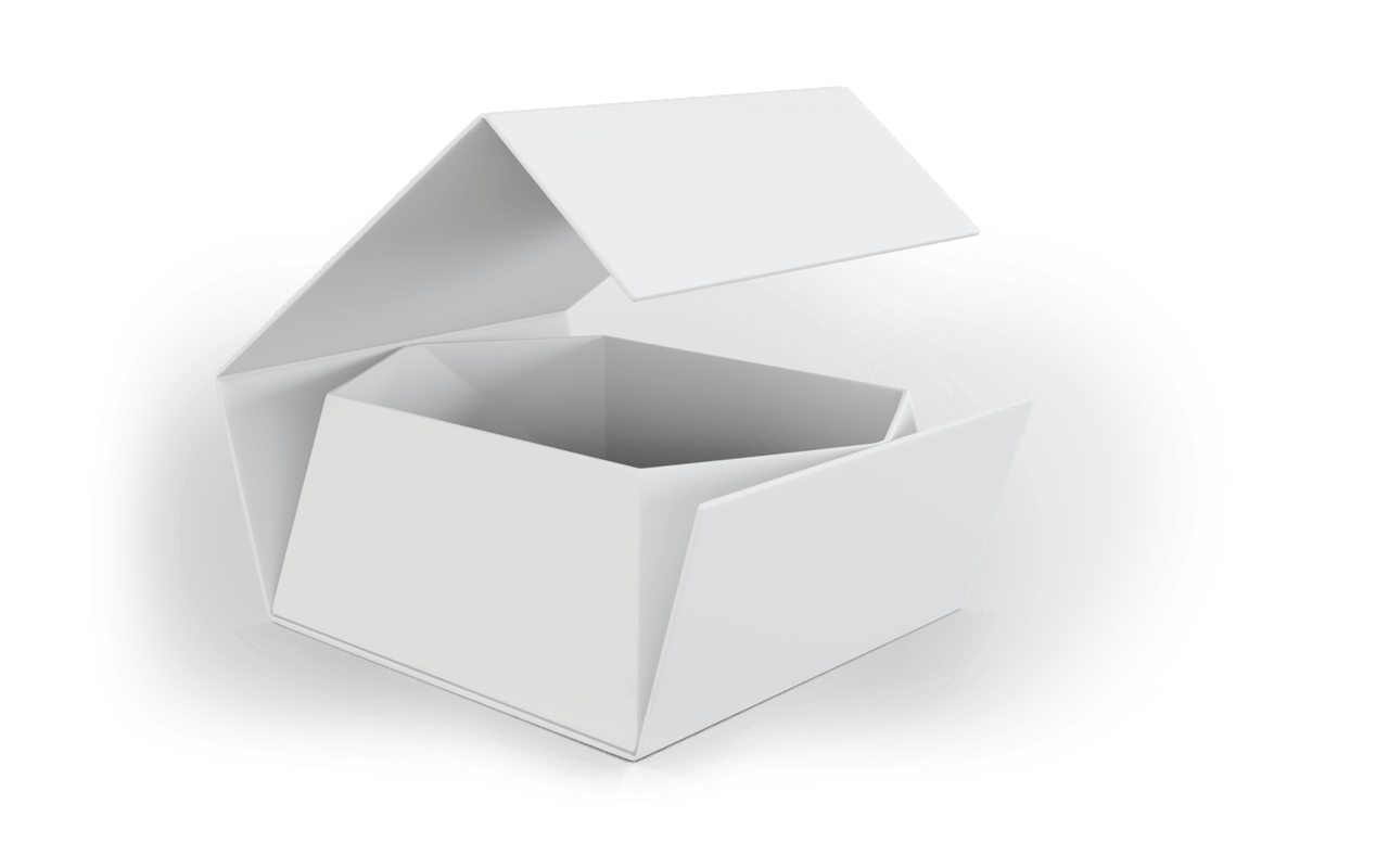 Boîte en carton pliable avec fermeture magnétique Boîte en carton pliable avec fermeture magnétique