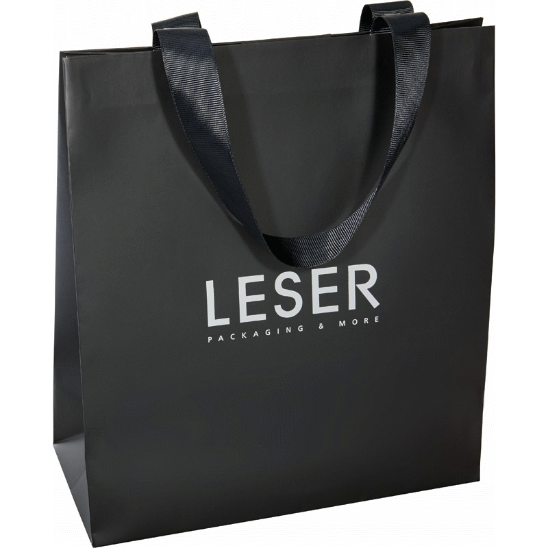 Elégant sac papier avec ruban de soie