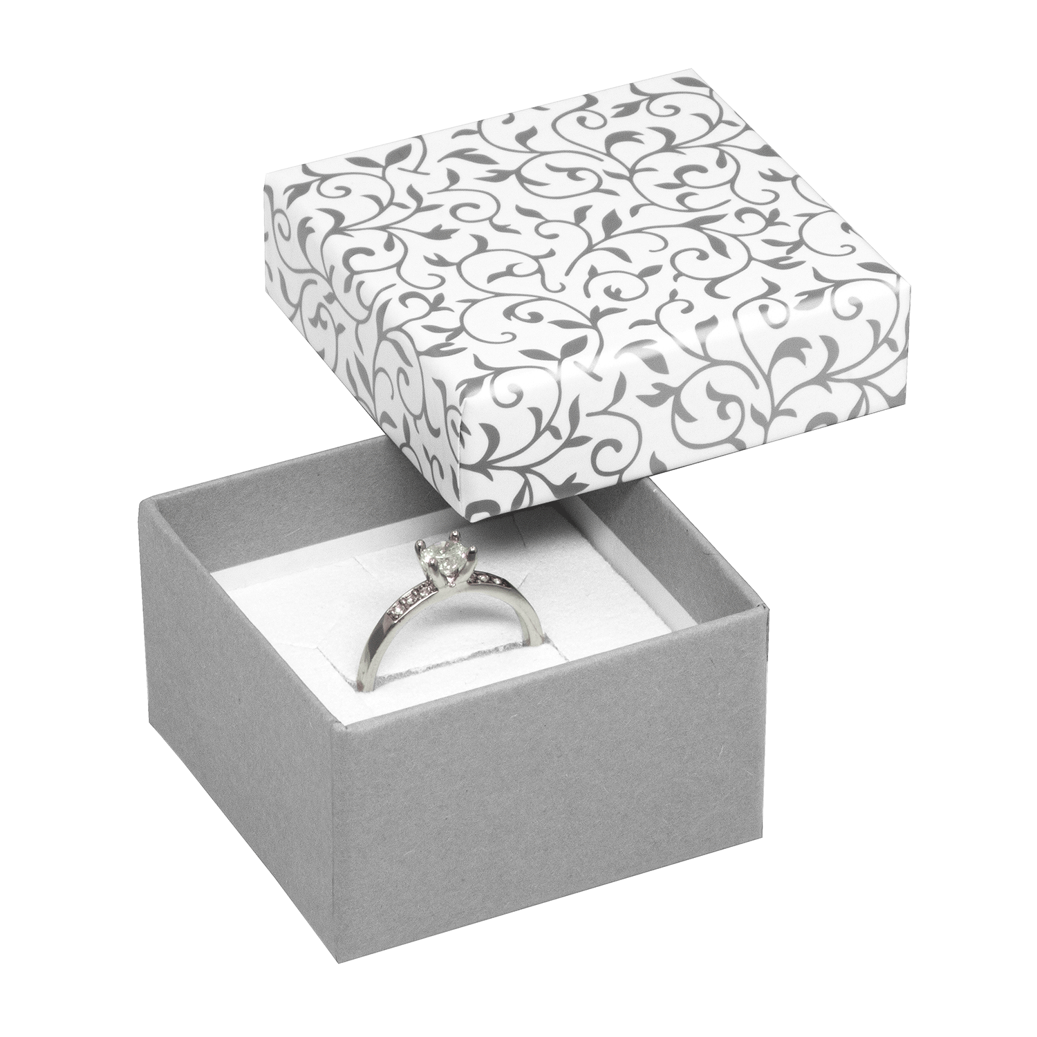 Boîtes en carton pour bagues - alliances - boucles d'oreilles