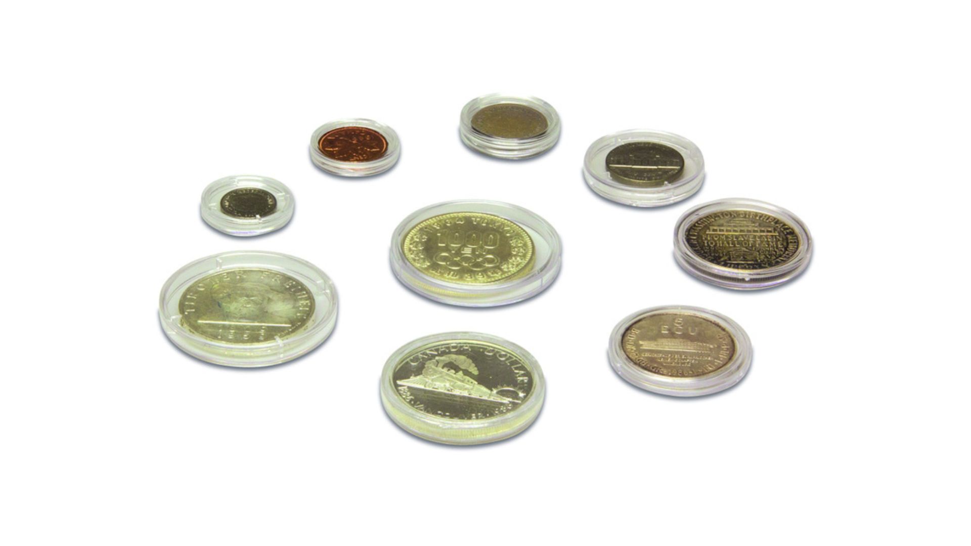Capsules pour pièces de monnaie
